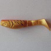 Akara Ripper Guld/Röd med Svarta Ränder 8 cm