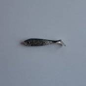 Buster Shad Silverglitter/Svart Rygg 7,5 cm
