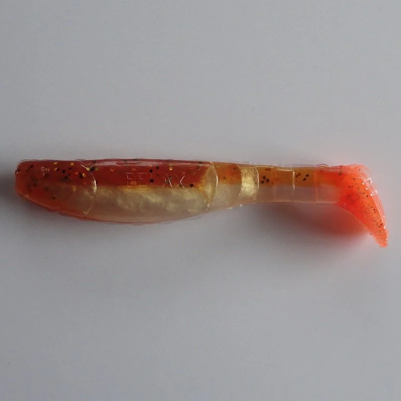 Kopyto Long 10cm (4") Pärlemor/Rootbeer Glitter Orange Firetail