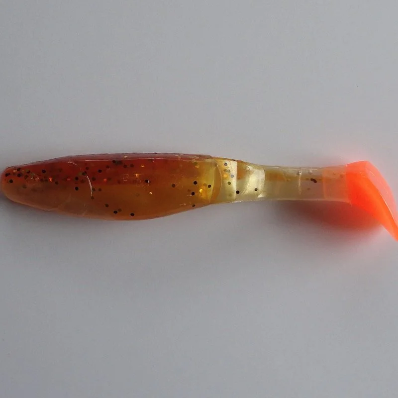 Kopyto Long 10cm (4") Rootbeer-Guld/Guld Pärlemor Orange Firetail