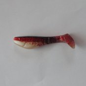 Akara Ripper Pärlemor/Svart/Transparent med Rött Glitter 5 cm