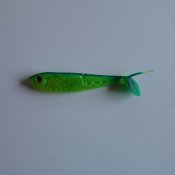 Buster Shad Chartreuse/Blå Rygg 11 cm