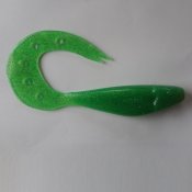 Sandra Transparent Grön med Multiglitter 23 cm
