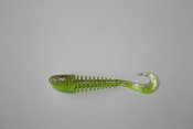 Skeleton Grub Ljusgrön med Silverglitter 10cm