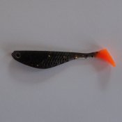 Löjan P Transparent Svart/Orange Skimrande/Glitter 6,2 cm