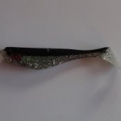 Löjan P Transparent/Svart med Glitter 8,7 cm
