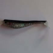 Löjan P Transparent/Svart med Glitter 11 cm