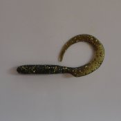 Curlytail Motorolja med Guldglitter 15 cm