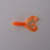 Twister Dwuogonovy Orange med Glitter 5 cm