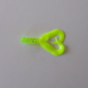 Twister Dwuogonovy Chartreuse Hologram Silke 5 cm