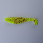 Ripper Kopyto Laminat Chartreuse/Silke med Rött Glitter 10 cm