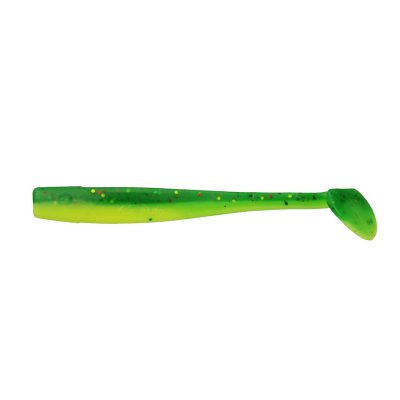 Slime Shad Grön/Gul med Glitter 10cm