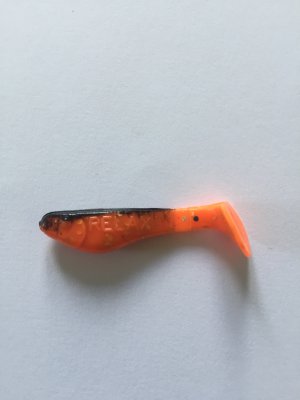 Ripper Kopyto Orange/Svart med Guldglitter 3,5cm