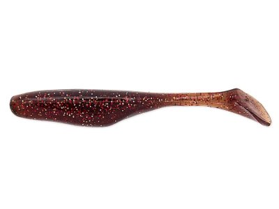 Walleye Turbo Shad Rootbeer/Red Glitter 9 cm