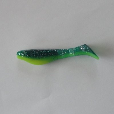 Akara Ripper Silke/Transparent Lime med Glitter 5 cm
