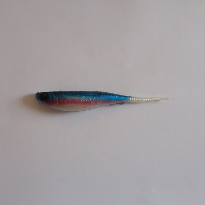 Jerky Pärlemor/Violett/Blå med Svartmönstrad Rygg 12,5 cm