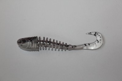 Skeleton Grub Vit/Grå med Svart Glitter 10cm