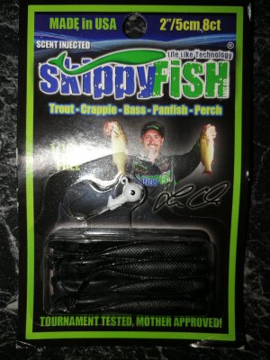 Skippyfish Black/Blue Flake 5cm 8pack