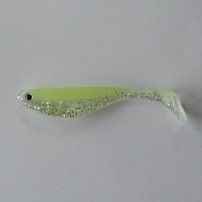 Löjan P Chartreuse Glow/Transparent med Glitter 6,2 cm