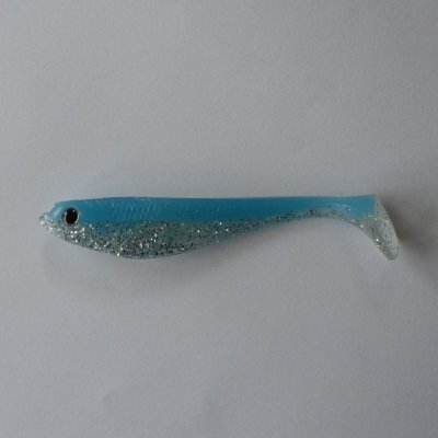 Löjan P Blå Glow/Transparent med Glitter 11 cm