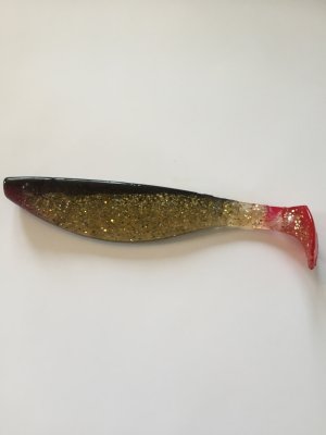 Ripper Kopyto Transparent/Svart/Röd med Guldglitter 15 cm