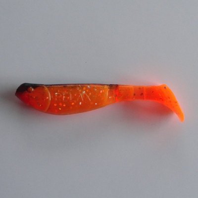 Ripper Kopyto Transparent/Orange/Svart med Holo Glitter 6,2 cm