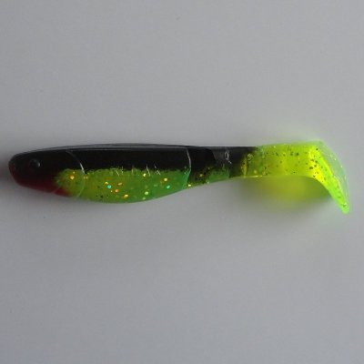Ripper Kopyto Long Chartreuse/Svart/Röd med Holo Glitter 10 cm