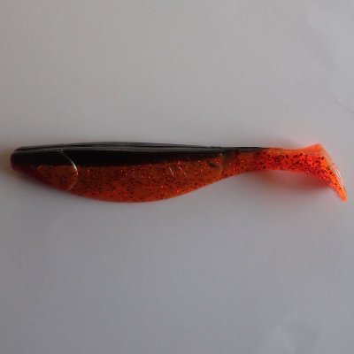 Ripper Kopyto Transparent Orange/Svart/Röd med Rött Glitter 15 cm