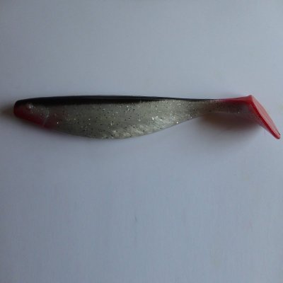 Ripper SM Vit Pärlemor/Svart/Röd med Glitter 22,5 cm