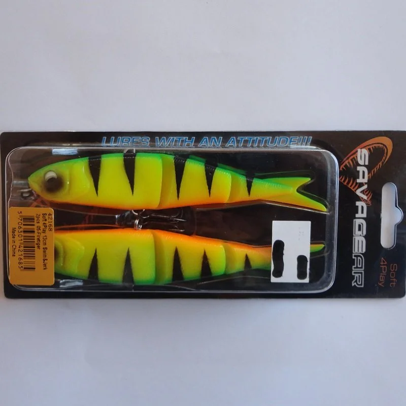 Soft 4Play Ready to Fish 13cm Firetiger 2-pack