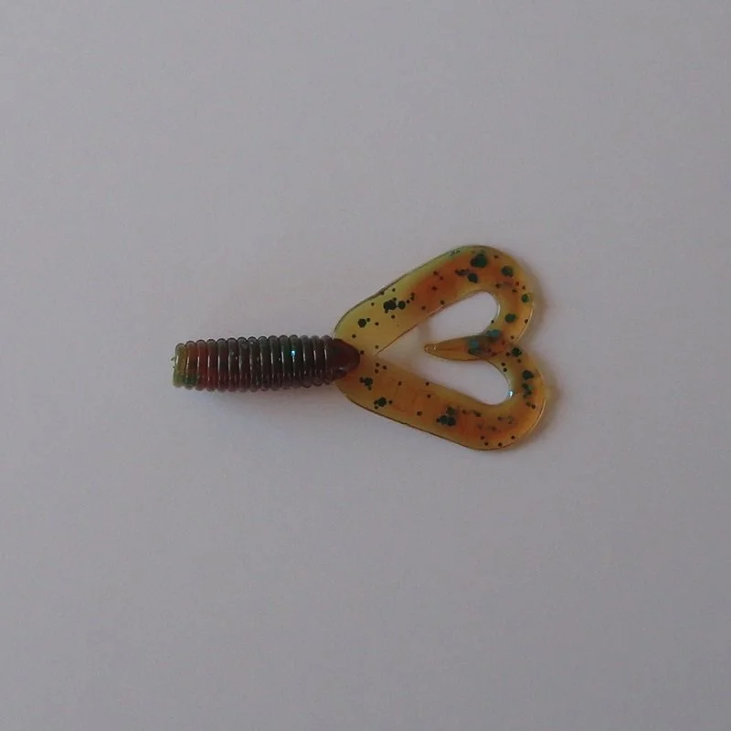 Twister Dwuogonovy 5cm (2") Motoroil Blåglitter